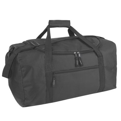 20 Inch, 40 Liter Duffel Bag for Men, Women Travel Weekender Overnight Carry-on Shoulder Duffel Tote Bag (Black)