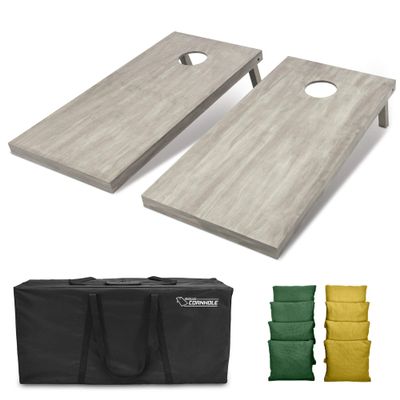 GoSports 4'x2' Regulation Size Wooden Cornhole Boards Set | Includes Carrying Case and Bean Bags (Choose Your Colors) Over 100 Color Combinations