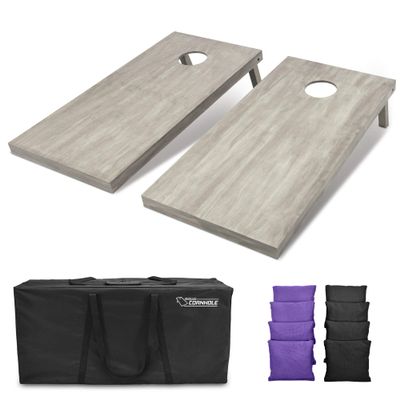 GoSports 4'x2' Regulation Size Wooden Cornhole Boards Set | Includes Carrying Case and Bean Bags (Choose Your Colors) Over 100 Color Combinations
