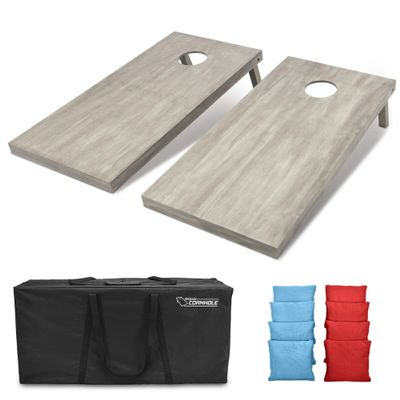 GoSports 4'x2' Regulation Size Wooden Cornhole Boards Set | Includes Carrying Case and Bean Bags (Choose Your Colors) Over 100 Color Combinations