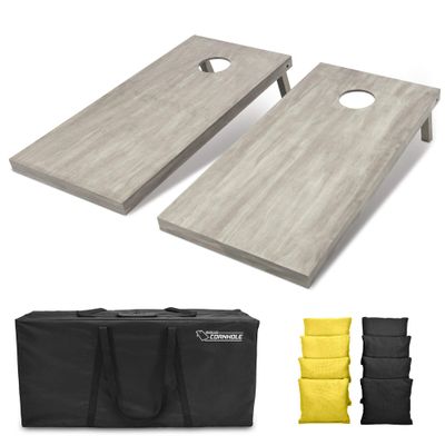 GoSports 4'x2' Regulation Size Wooden Cornhole Boards Set | Includes Carrying Case and Bean Bags (Choose Your Colors) Over 100 Color Combinations