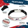 MLB Dog Collar New York Mets New Signature PRO PVC-Leather Premium Pet Collars Extra Tough & Durable! Super Stylish! Size: Medium Adjustable 16-20" Length x 1" Width view 3