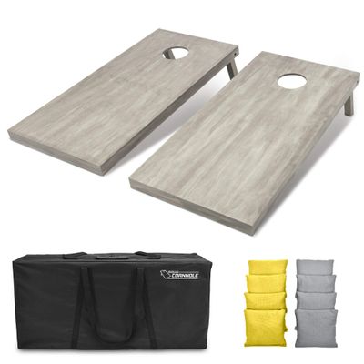 GoSports 4'x2' Regulation Size Wooden Cornhole Boards Set | Includes Carrying Case and Bean Bags (Choose Your Colors) Over 100 Color Combinations