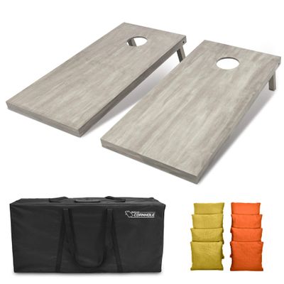 GoSports 4'x2' Regulation Size Wooden Cornhole Boards Set | Includes Carrying Case and Bean Bags (Choose Your Colors) Over 100 Color Combinations
