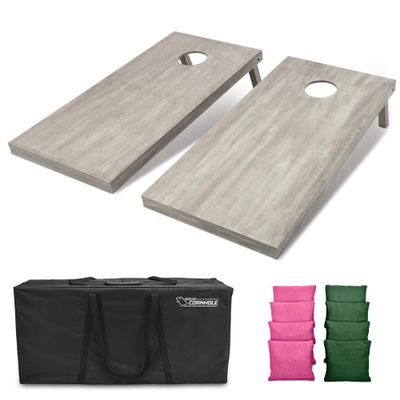 GoSports 4'x2' Regulation Size Wooden Cornhole Boards Set | Includes Carrying Case and Bean Bags (Choose Your Colors) Over 100 Color Combinations
