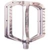 Burgtec Penthouse Mk5 Flat Pedals Silver, Crmo view 1
