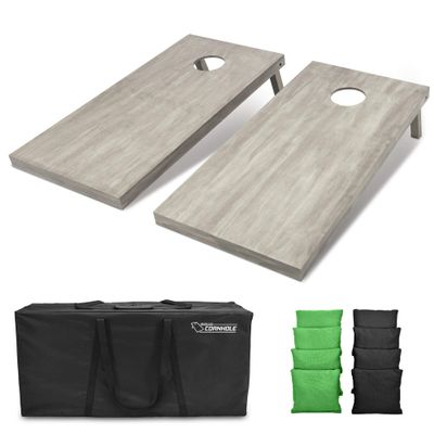 GoSports 4'x2' Regulation Size Wooden Cornhole Boards Set | Includes Carrying Case and Bean Bags (Choose Your Colors) Over 100 Color Combinations