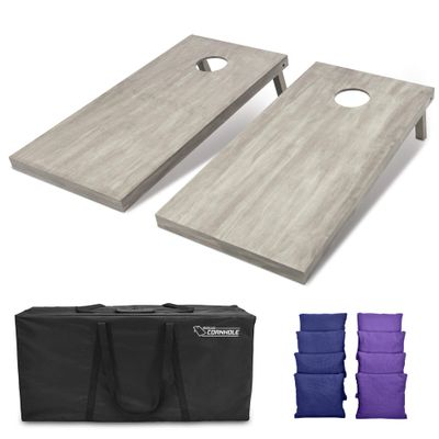 GoSports 4'x2' Regulation Size Wooden Cornhole Boards Set | Includes Carrying Case and Bean Bags (Choose Your Colors) Over 100 Color Combinations