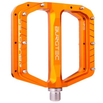 Burgtec Penthouse Mk5 Flat Pedals Iron Bro Orange, Crmo