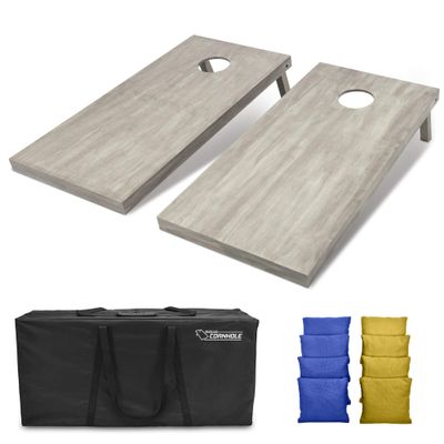 GoSports 4'x2' Regulation Size Wooden Cornhole Boards Set | Includes Carrying Case and Bean Bags (Choose Your Colors) Over 100 Color Combinations