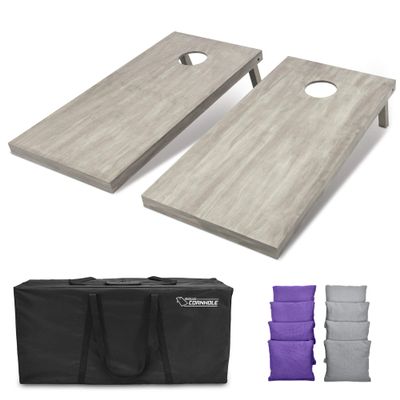 GoSports 4'x2' Regulation Size Wooden Cornhole Boards Set | Includes Carrying Case and Bean Bags (Choose Your Colors) Over 100 Color Combinations