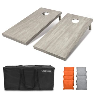 GoSports 4'x2' Regulation Size Wooden Cornhole Boards Set | Includes Carrying Case and Bean Bags (Choose Your Colors) Over 100 Color Combinations