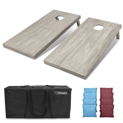 GoSports 4'x2' Regulation Size Wooden Cornhole Boards Set | Includes Carrying Case and Bean Bags (Choose Your Colors) Over 100 Color Combinations