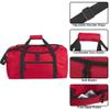 20 Inch, 40 Liter Duffel Bag for Men, Women Travel Weekender Overnight Carry-on Shoulder Duffel Tote Bag (Red) view 2
