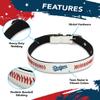 MLB Dog Collar Los Angeles Dodgers New Signature PRO PVC-Leather Premium Pet Collars Extra Tough & Durable! Super Stylish! Size: Medium Adjustable 16-20" Length x 1" Width view 3