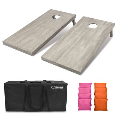 GoSports 4'x2' Regulation Size Wooden Cornhole Boards Set | Includes Carrying Case and Bean Bags (Choose Your Colors) Over 100 Color Combinations