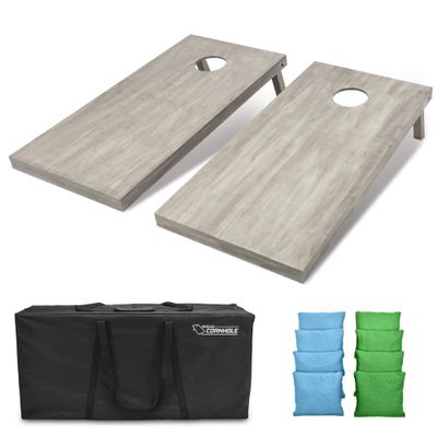 GoSports 4'x2' Regulation Size Wooden Cornhole Boards Set | Includes Carrying Case and Bean Bags (Choose Your Colors) Over 100 Color Combinations