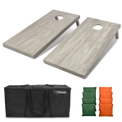 GoSports 4'x2' Regulation Size Wooden Cornhole Boards Set | Includes Carrying Case and Bean Bags (Choose Your Colors) Over 100 Color Combinations