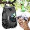KIPIDA Solar Shower Bag,5 gallons/20L Solar Heating Camping Shower Bag with Removable Hose and On-Off Switchable Shower Head for Camping Beach Swimming Outdoor Traveling Hiking (Black) view 1