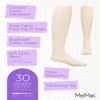 MeMoi Essential Sheer Nylon Tights for Girls, Ultra Soft and Lightweight Opaque Girls Tights - Sizes A-12, Ivory, 4-6 view 3
