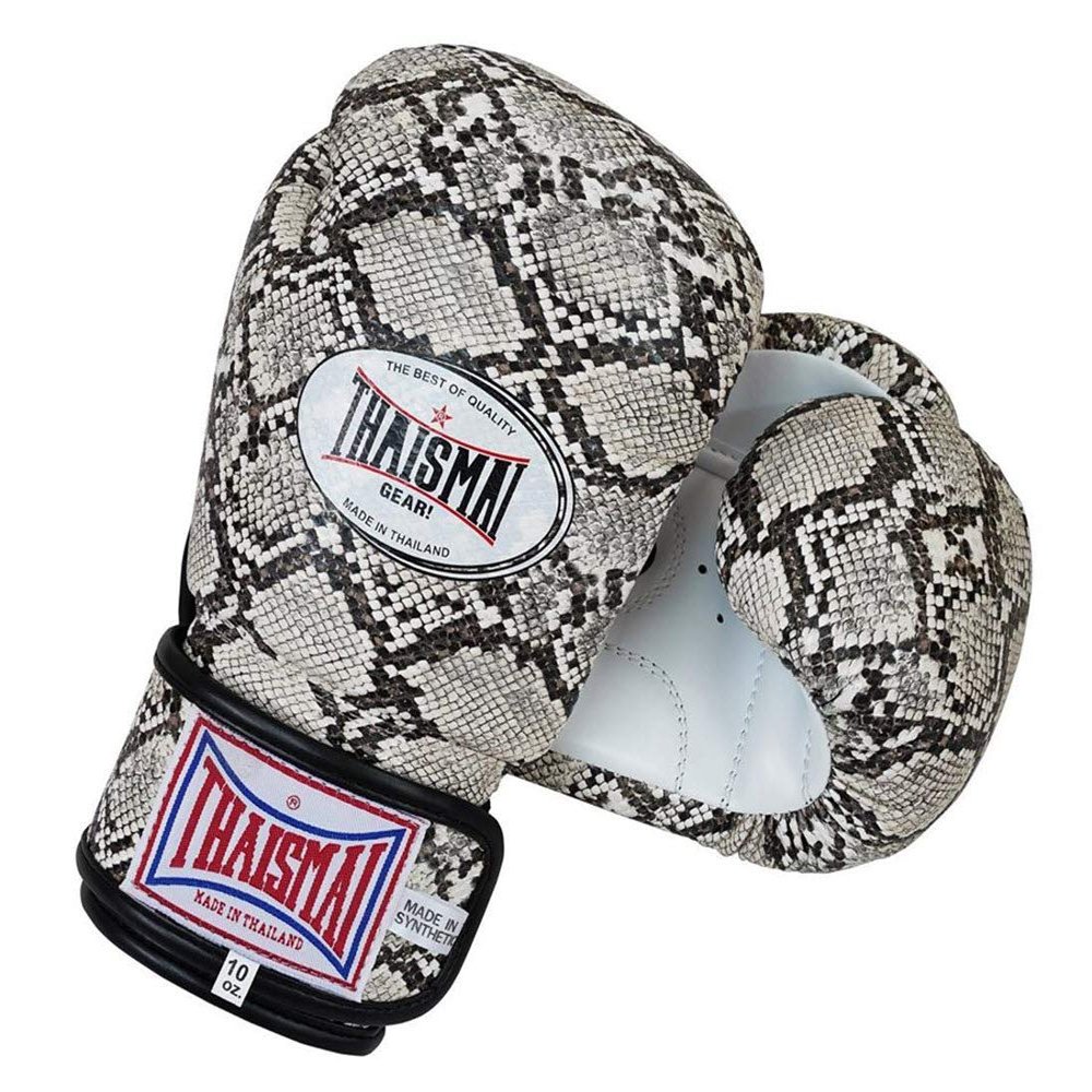 THAISMAI Muay Thai Style Boxing Gloves Python Skin Pattern with Polyurethane Synthetic Leather Material (10)