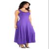 24seven Comfort Apparel Womens Casual Scoop Neck Sleeveless Tank Maxi Dress -Small-1X Lilac view 2
