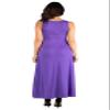 24seven Comfort Apparel Womens Casual Scoop Neck Sleeveless Tank Maxi Dress -Small-1X Lilac view 3