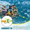 Botepon 2Pcs Boat Tube Towable Rope Quick Connector, Water Towable Tubes Rope Connector for Tubing, Skiing, Wake Boarding with Seadoo, Jet ski, Waverunner view 3