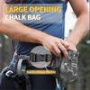 MIUONO Chalk Bag with 2 Chalk Balls, Belt, Carabiner Clip, Brush Loop and Zippered Pocket for Climbing, Bouldering, Gymnastics, Cross Fit and Lifting view 2