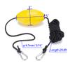 Anchor Marker Buoy, 30 ft. Marine Rope Tow Line Anchor Buoy Float Leash & Stainless Steel Hook,High Visibility Anchor Line Float view 2