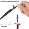 IRQ 31 Inch Carbon Arrow Quiver Set Spine 400 for Compound Recurve Long Bows Target Practice and Hunting Arrows, 12 Pack Carbon Fiber Arrow Plus 1 Quiver view 3