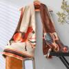 EXTREE Fashion Design Tie Scarfs for Women - Winter Warm Small Plaid Pointed Wool Scarf view 4