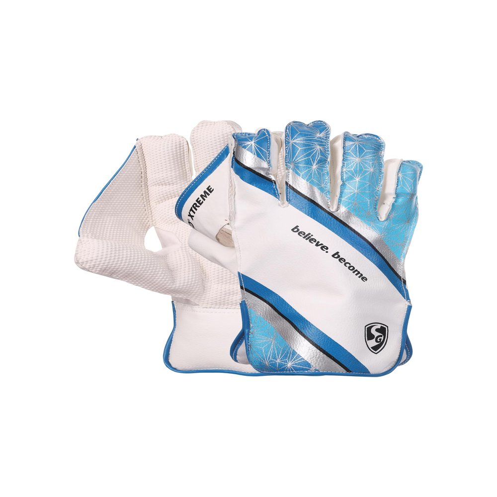 SG RSD Xtreme Wicket Keeping Gloves | Color May Vary | Mens Size | Leather | Men | Ultra Soft Leather | High Flexibility | PP Sheet for Grip | Heavy Duty Palm Protection | Professional Quality