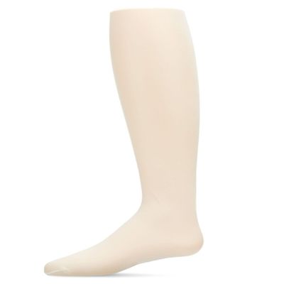 MeMoi Essential Sheer Nylon Tights for Girls, Ultra Soft and Lightweight Opaque Girls Tights - Sizes A-12, Ivory, 2-4