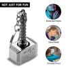 365Home Metal Hammer Keychain Hammer Key Ring, Cool Gifts for Men, Husband, Boyfriend (Silver) view 3