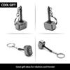 365Home Metal Hammer Keychain Hammer Key Ring, Cool Gifts for Men, Husband, Boyfriend (Silver) view 4