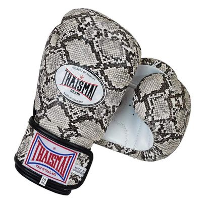 THAISMAI Muay Thai Style Boxing Gloves Python Skin Pattern with Polyurethane Synthetic Leather Material (12)
