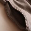 ZGZZ7 Women's Casual Linen Wide Leg Cropped Pants Elastic Waist Palazzo Lounge Baggy Pants Trousers (Khaki, X-Small) view 2