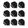 Hardcore Gerwyn Price - Black & Grey Snowflake Logo Flights (3 Sets per Pack) view 1