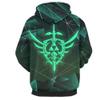 CHLOBLOM Link Hoodie Cosplay Costume Hooded Novelty Pullover Sweatshirt (Medium, Green) view 2