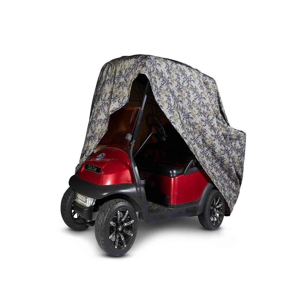 Covermates Golf Cart Cover - Light Weight Polyester, Weather Resistant, Drawcord Hem, Power Sports Covers, Camo