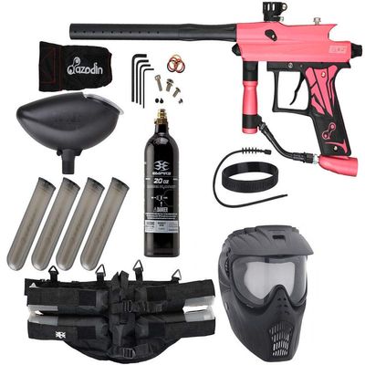Action Village Azodin KAOS 3 Paintball Gun Epic Package Kit (Dust Pink with Dust Black Parts)
