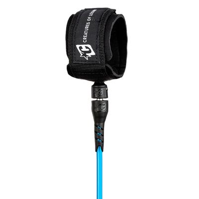 Creatures of Leisure ICON Shortboard Leash - 8 FT - Blue Black
