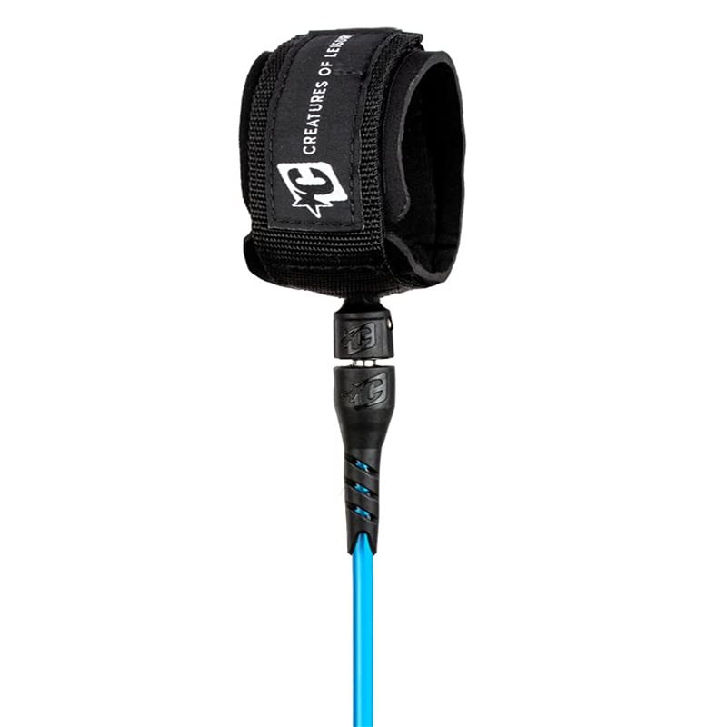Creatures of Leisure ICON Shortboard Leash - 8 FT - Blue Black