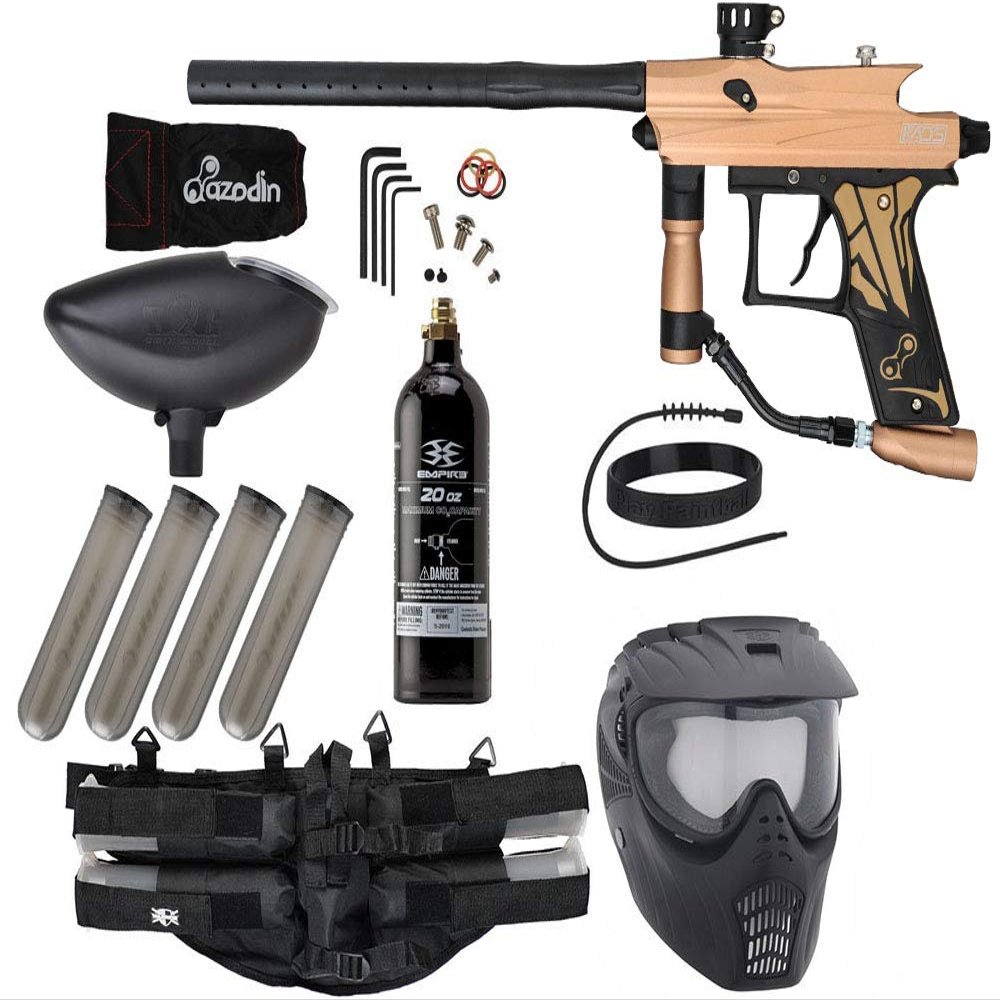 Action Village Azodin KAOS 3 Paintball Gun Epic Package Kit (Dust Brown with Dust Black Parts)