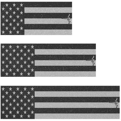 White Water Archery Black American Flag Reflective Arrow Wraps 15 Pc Pack Choose Length Width (5, 1)