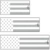 White Water Archery White American Flag Reflective Arrow Wraps 15 Pc Pack Choose Length Width (5, 1.12) view 1