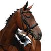Collegiate Syntovia+ Padded Raised Cavesson Bridle, Black, Full view 1