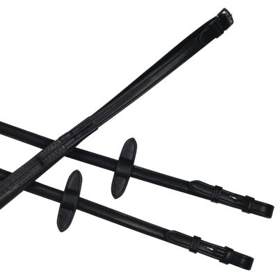 Collegiate Syntovia+ Rubber Reins, Black, 5/8"x54"