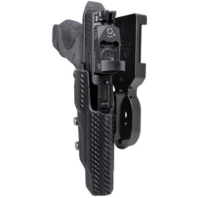 Pro Heavy Duty Competition Holster fits SW MP9/MP40 M2.0 5in - Polymer/Metal Models (Right-Hand Draw, Black/Carbon Fiber)